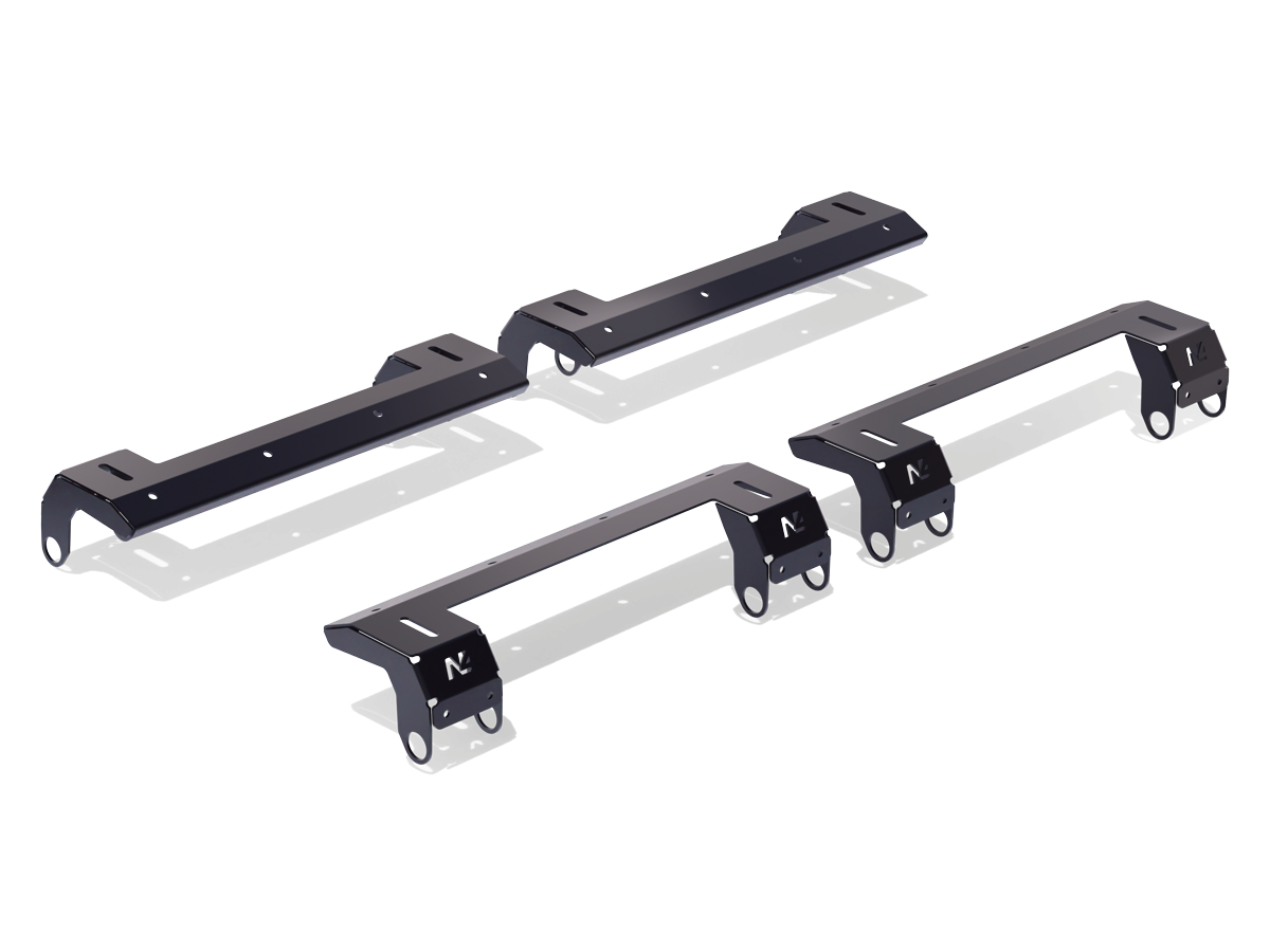 Kit fixation pour galerie de toit Rhino Rack compatible avec Ineos Grenadier N4-Offroad, montage robuste pour véhicules tout-terrain.