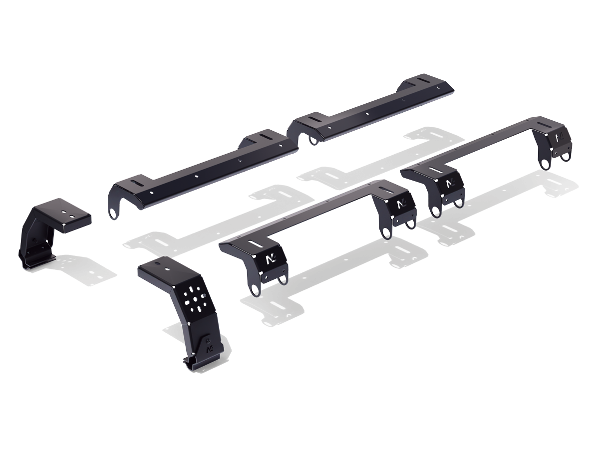 Kit fixation pour galerie de toit Rhino Rack sur Ineos Grenadier N4 OFFROAD, composants de montage robustes et précis.