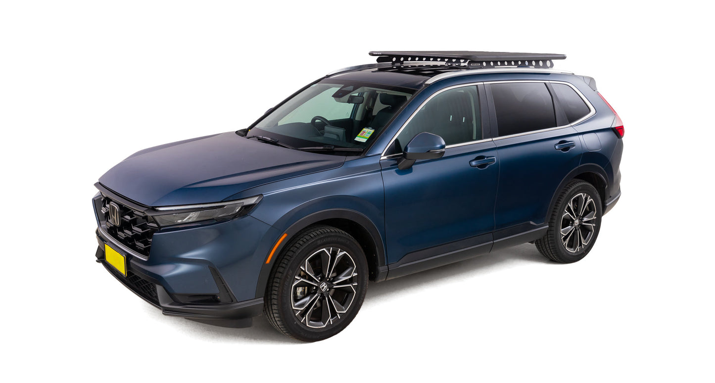 Kit galerie de toit Rhino-Rack Pioneer 6 pour Honda CR-V 2017+, avec barres et supports robustes.