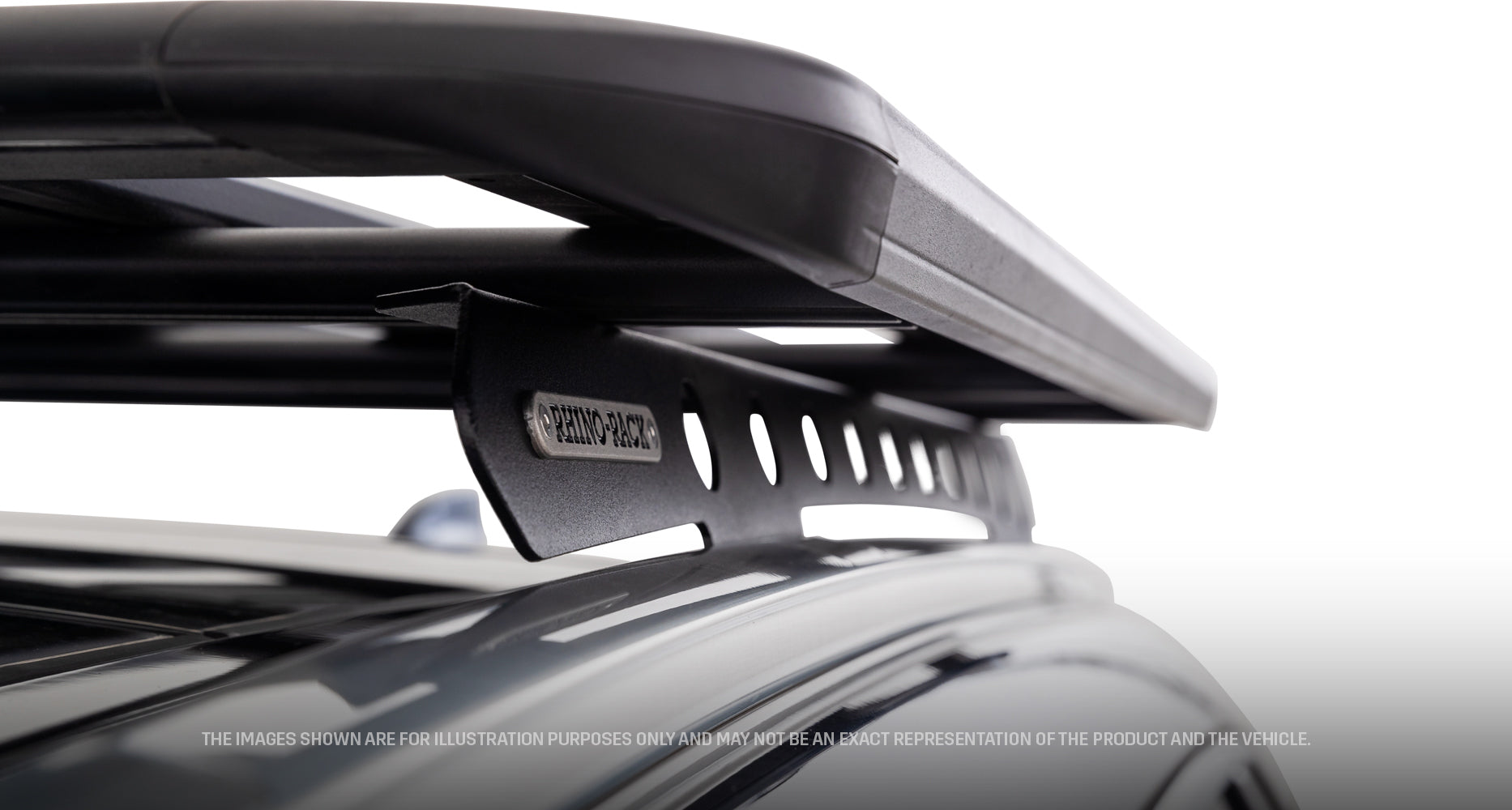 Galerie de toit Rhino-Rack Pioneer 6 pour Honda CR-V 2017+, structure en acier, prête à installer, vue de face.