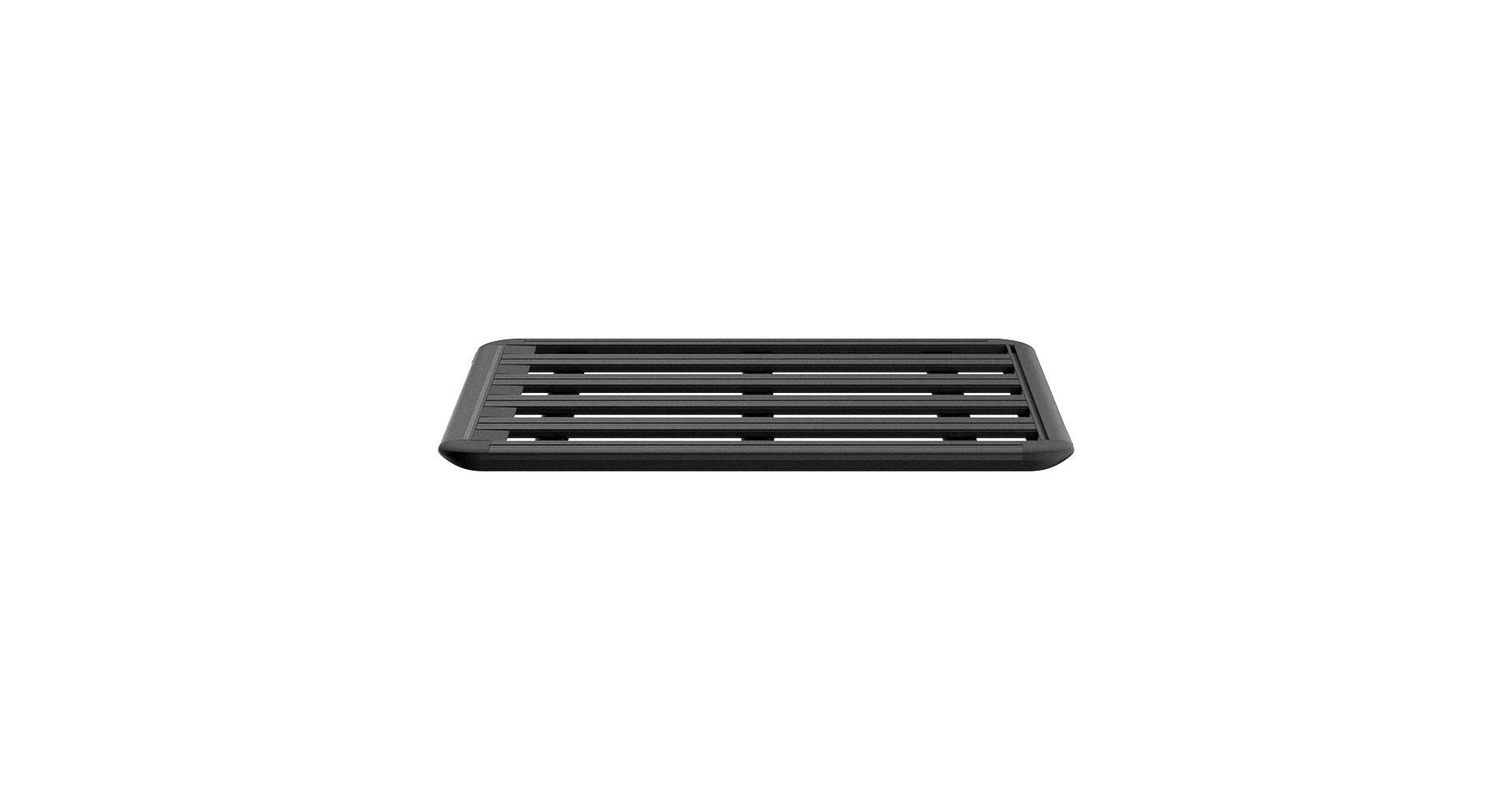 Galerie de toit Rhino-Rack Pioneer 6 pour Honda CR-V 2017+, 1300x1240mm, vue de côté avec barres de fixation.