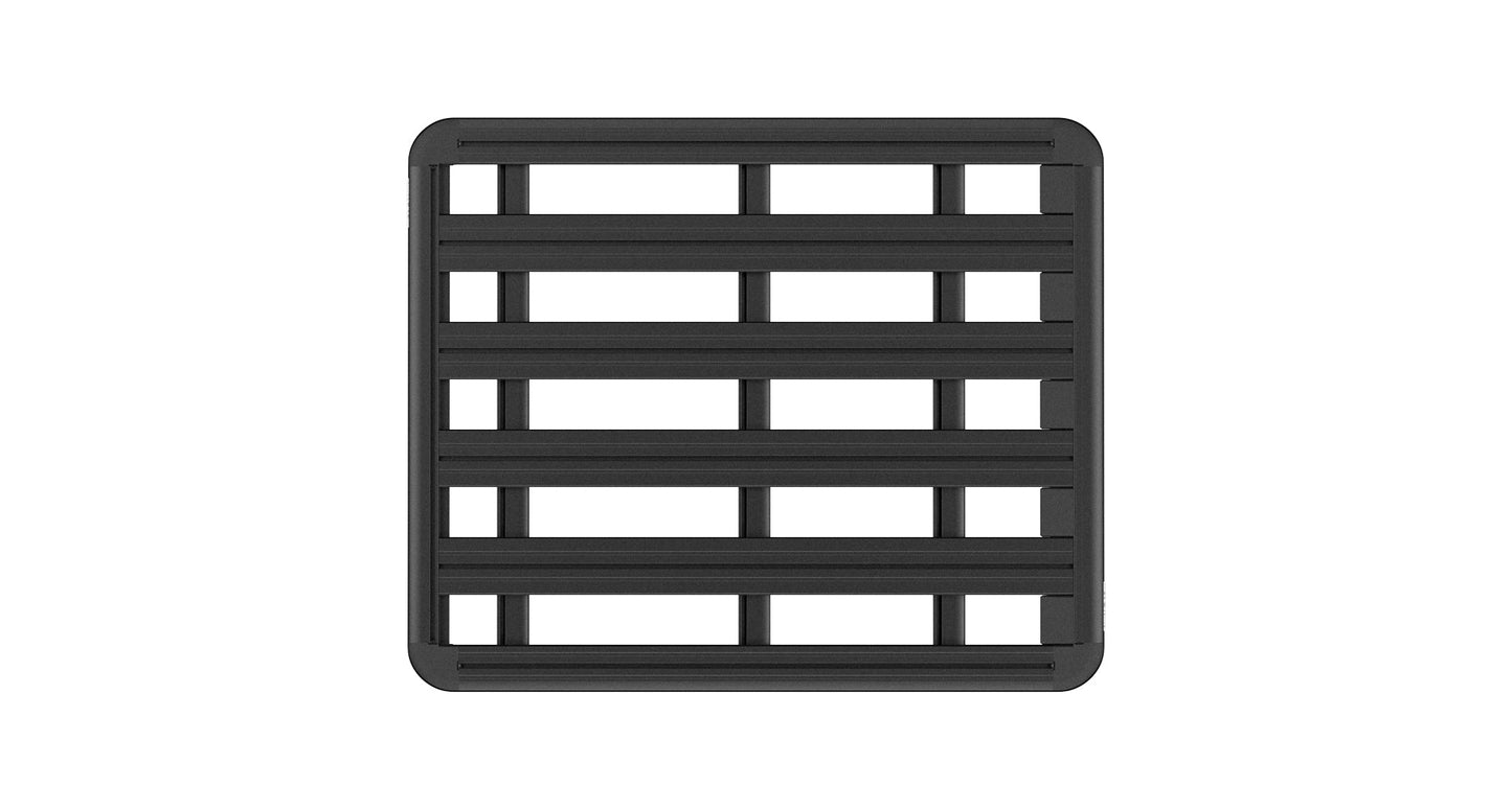 Galerie de toit Rhino-Rack Pioneer 6 pour Kia Sportage Gen 5 NQ5 2021, vue de côté montrant la structure en acier robuste.