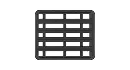 Galerie de toit Rhino-Rack Pioneer 6 pour Kia Sportage Gen 5 NQ5 2021, vue de côté montrant la structure en acier robuste.