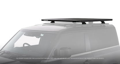 Kit galerie de toit Rhino-Rack Pioneer 6 pour Land Rover Defender II 90 avec pieds RCL-RCH, dimensions 1300x1240mm.