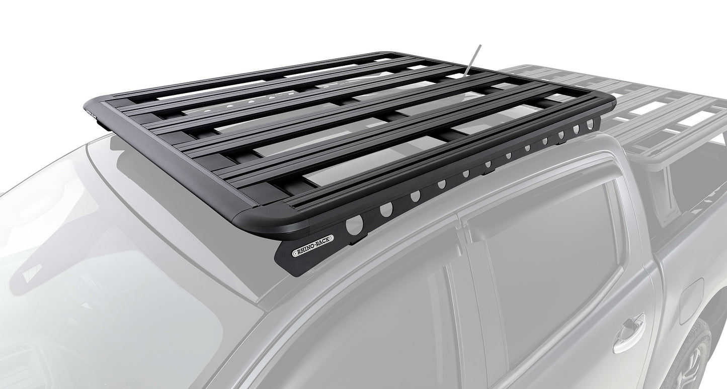 Kit galerie de toit Rhino-Rack Pioneer 6 avec backbone, dimensions 1500x1240 mm, pour fixation sur véhicule.