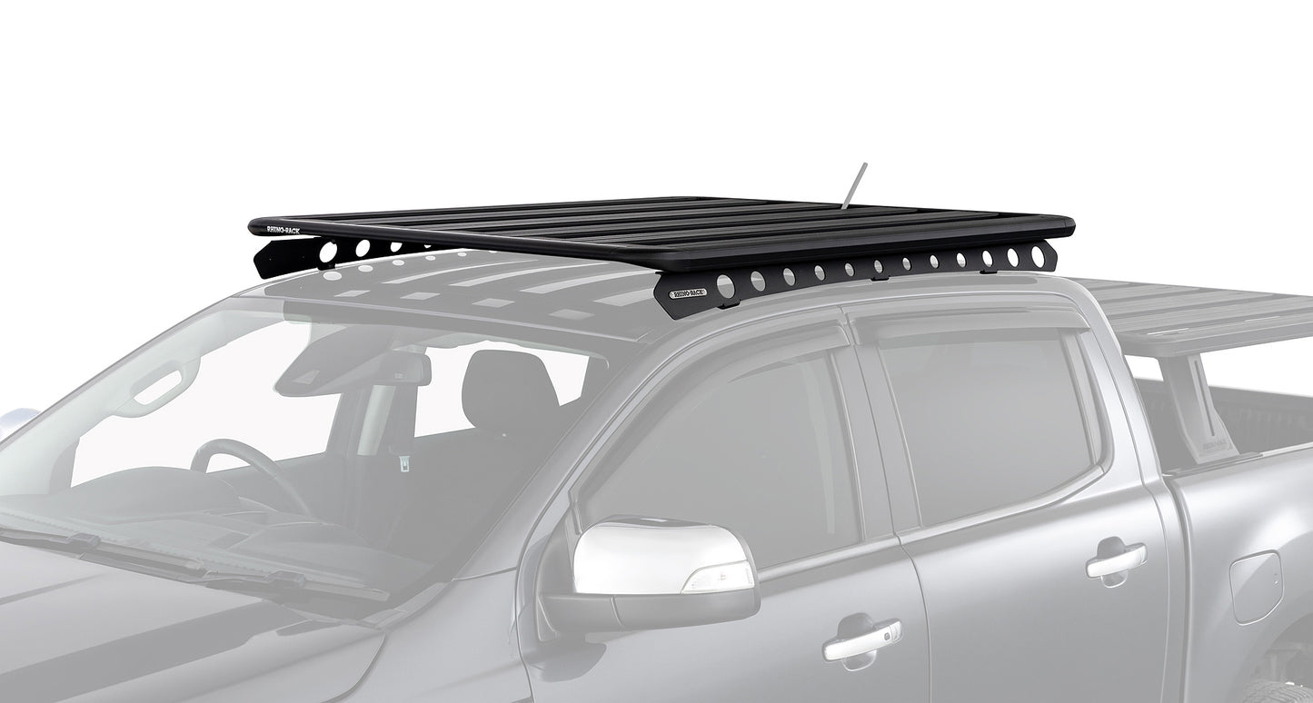 Kit galerie de toit Rhino-Rack Pioneer 6 1500x1240 mm avec backbone, montage pour véhicule tout-terrain.