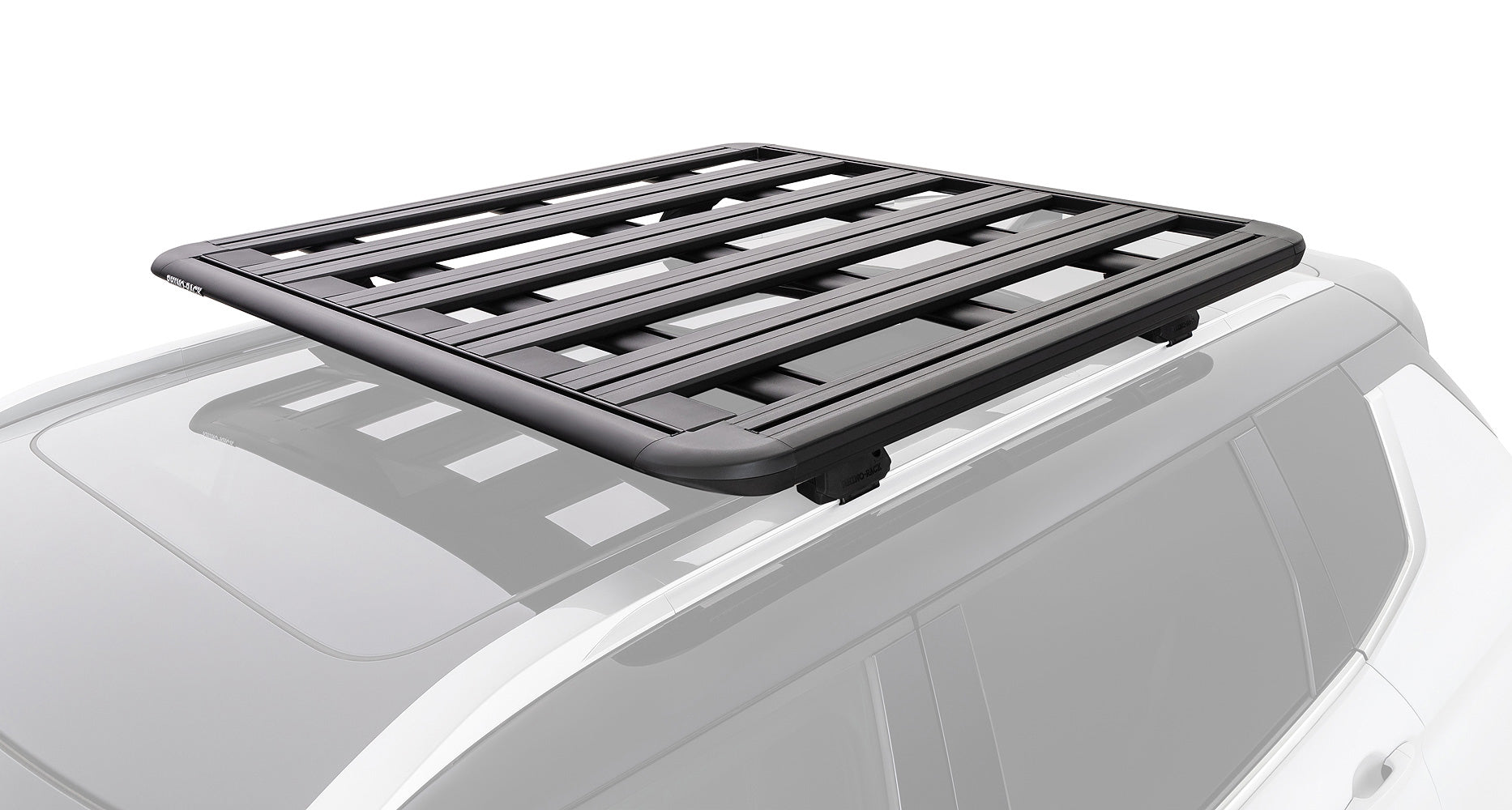 Galerie de toit Rhino-Rack Pioneer pour Mitsubishi Outlander Gen4 2021+, dimensions 1300 x 1240 mm, fixation robuste.