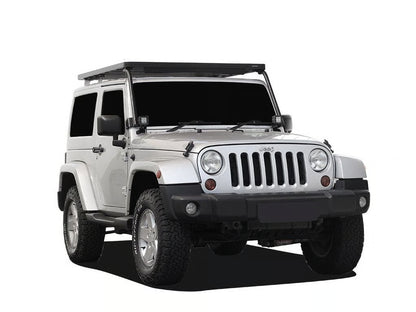 Galerie de toit Front Runner Slimline II pour Jeep JK 2 portes, extrême, en aluminium, dimensions 1762x1425 mm.