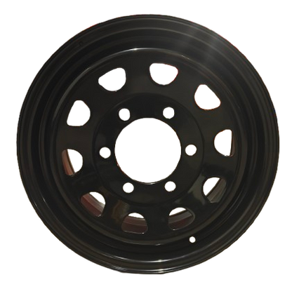Jantes en acier GOSS LT BLACK de 17 pouces, design robuste et moderne, pour véhicule tout-terrain.