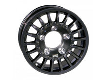Jante en aluminium BRAID Winrace noire 5x17, 5x120, ET20, pour voiture, vue de face avec détails de la finition.