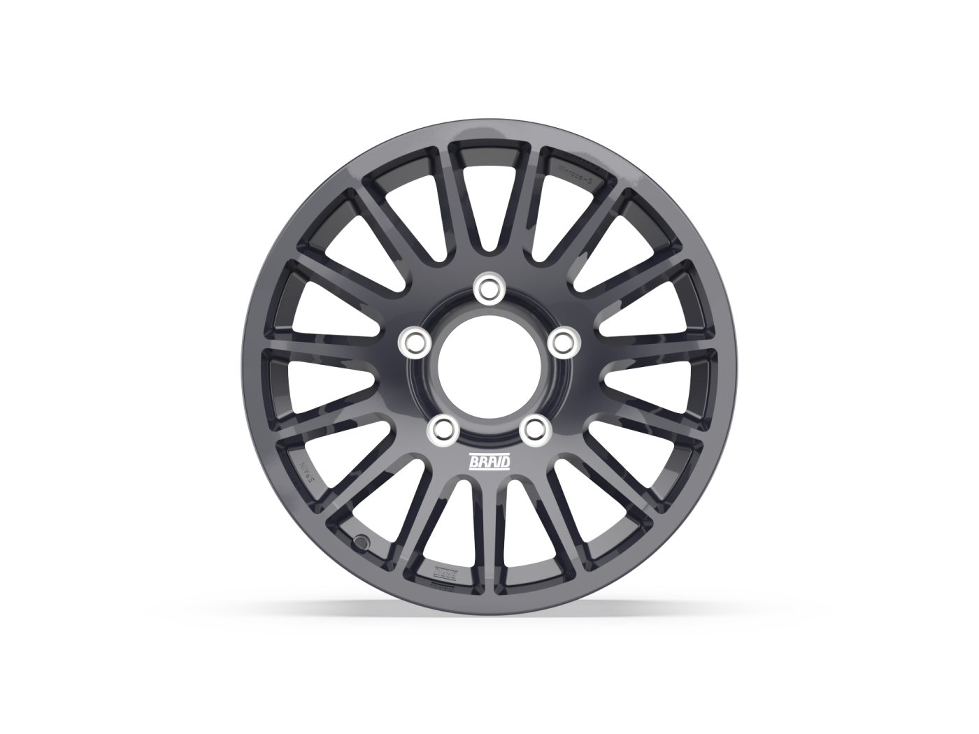 Jantes en aluminium BRAID Winrace S gris anthracite 8x17 pouces, 6x139,7 mm, ET5, pour véhicule tout-terrain.