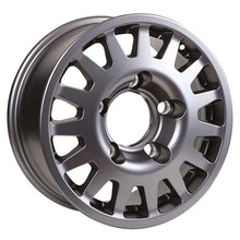 Jante en aluminium OC WHEELS Manano gris anthracite, vue frontale avec détails de la jante pour véhicules tout-terrain.