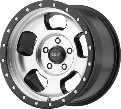 Jante American Racing AR969 Ansen Off Road en alliage pour véhicule tout-terrain, vue en gros plan.