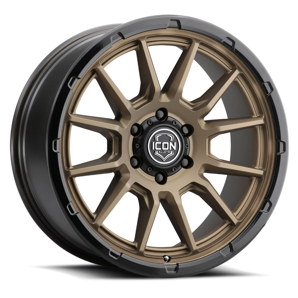 Jante ICON Alloys Cajon Bronze pour 4x4, finition bronze, design robuste, adaptée aux véhicules tout-terrain.