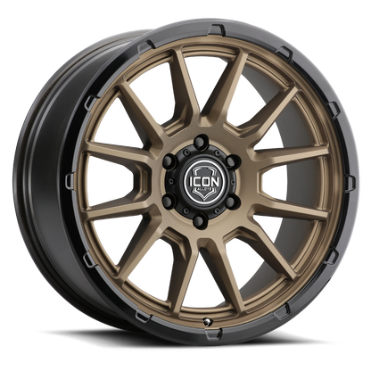 Jante ICON Alloys Cajon Bronze pour 4x4, finition bronze, design robuste, adaptée aux véhicules tout-terrain.