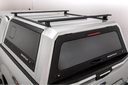 Kit de 2 barres de toit RSI SMARTCAP pour hardtop, en aluminium, montées sur le toit du véhicule.