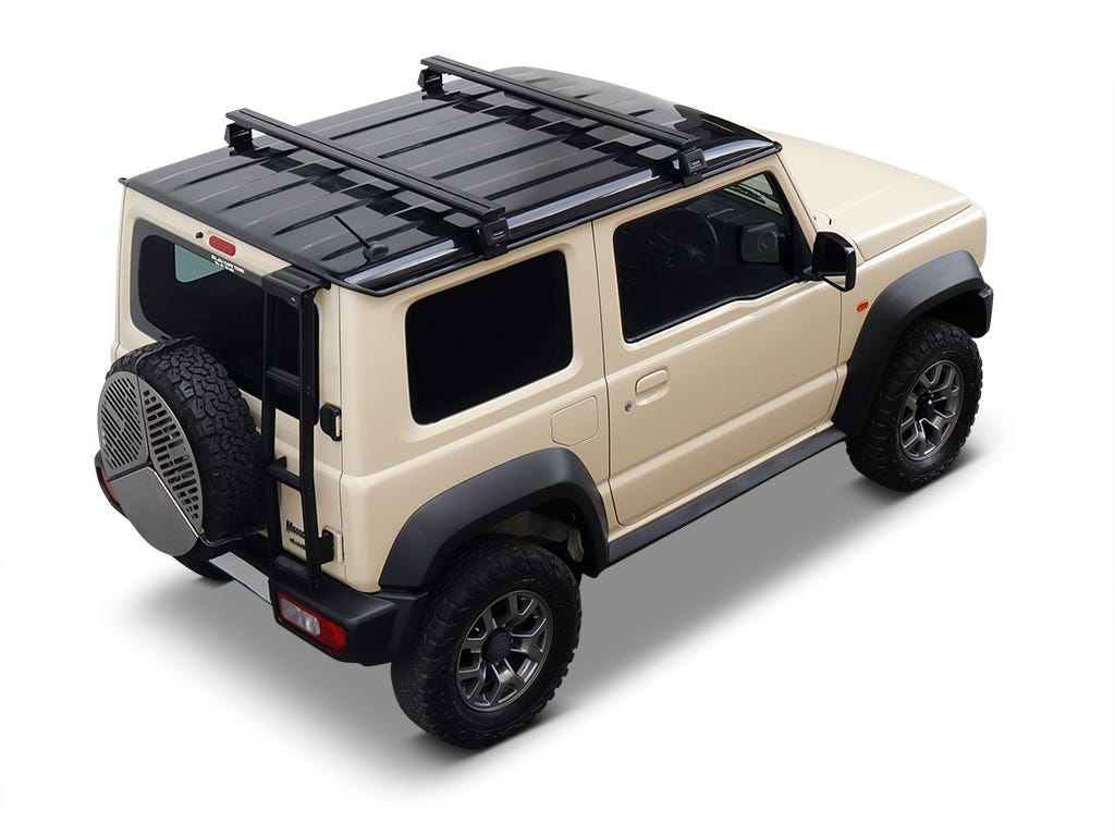 Barres de toit Front Runner pour Suzuki Jimny 2018+, fixation solide pour équipement de voyage et accessoires tout-terrain.