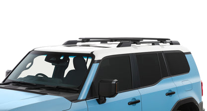Barres de toit Vortex RHINO-RACK pour Land Cruiser Prado 250, fixation solide pour accessoires de véhicule tout-terrain.