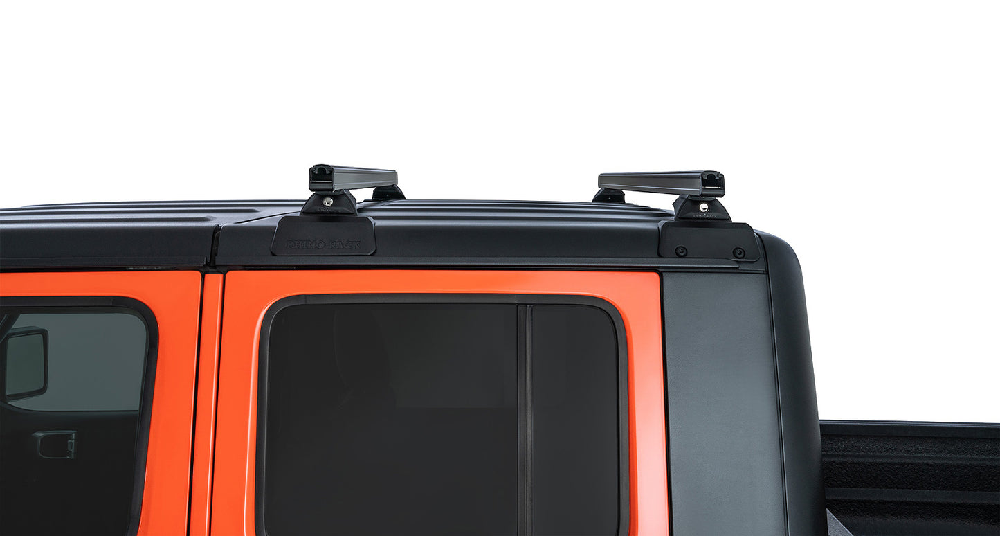 Kit de 2 barres de toit Rhino-Rack Backbone de 1500mm pour Jeep Gladiator JT, fixation solide pour accessoires.