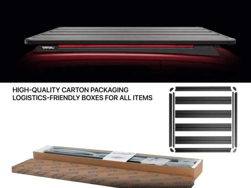Galerie de toit pour Toyota Hilux REVO 2016-Present | RIVAL 4x4 | 1430 x 1235mm sur Xperts4x4 Accessoires 4x4 Off-Road