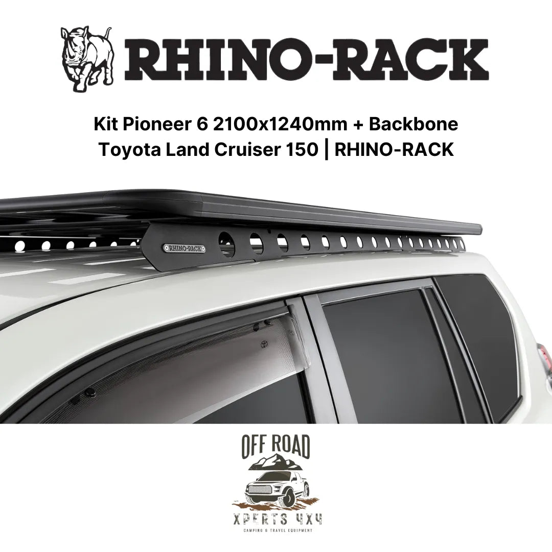Kit Galerie de Toit 2100x1240mm avec Backbone | Toyota Land Cruiser 150 | RHINO-RACK sur Xperts4x4 Accessoires 4x4 Off-Road
