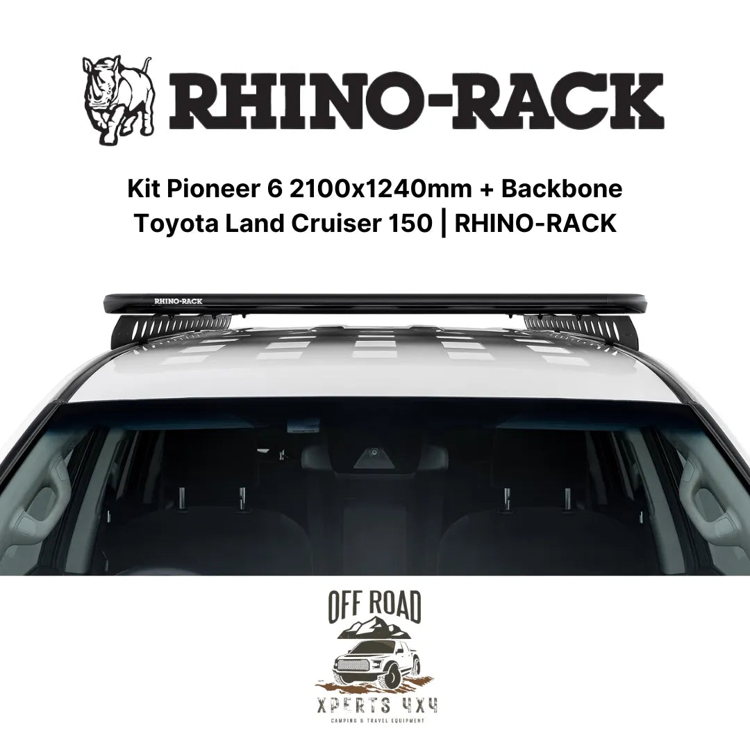 Kit Galerie de Toit 2100x1240mm avec Backbone | Toyota Land Cruiser 150 | RHINO-RACK sur Xperts4x4 Accessoires 4x4 Off-Road