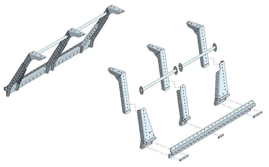 Kit Galerie Rhinorack sur Benne avec Multi-Rack Extensible pour Toyota Hilux REVO Extra Cab sur Xperts4x4 Accessoires 4x4 Off-Road