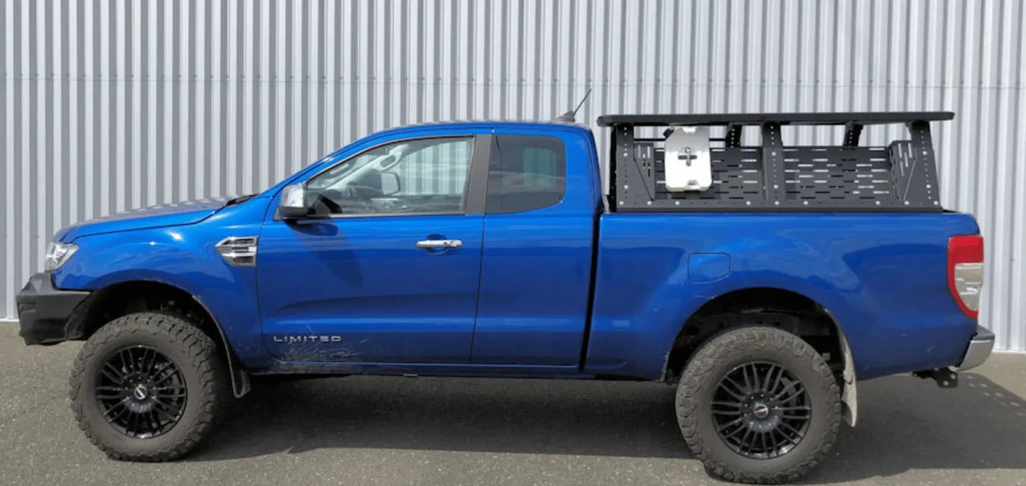 Kit Galerie Rhinorack sur Benne avec Multi-Rack Extensible pour Toyota Hilux REVO Extra Cab sur Xperts4x4 Accessoires 4x4 Off-Road