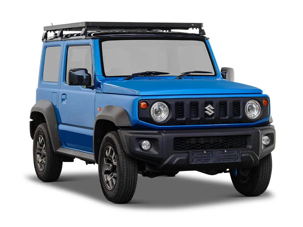 Kit galerie Slimline II Front Runner pour Suzuki Jimny 2018+ avec galerie de toit robuste et élégante, installation facile.