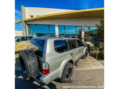 Protections tubulaires de bas de caisse N4 OFFROAD pour Toyota KZJ95 KDJ95, marche-pieds robustes pour véhicule tout-terrain.