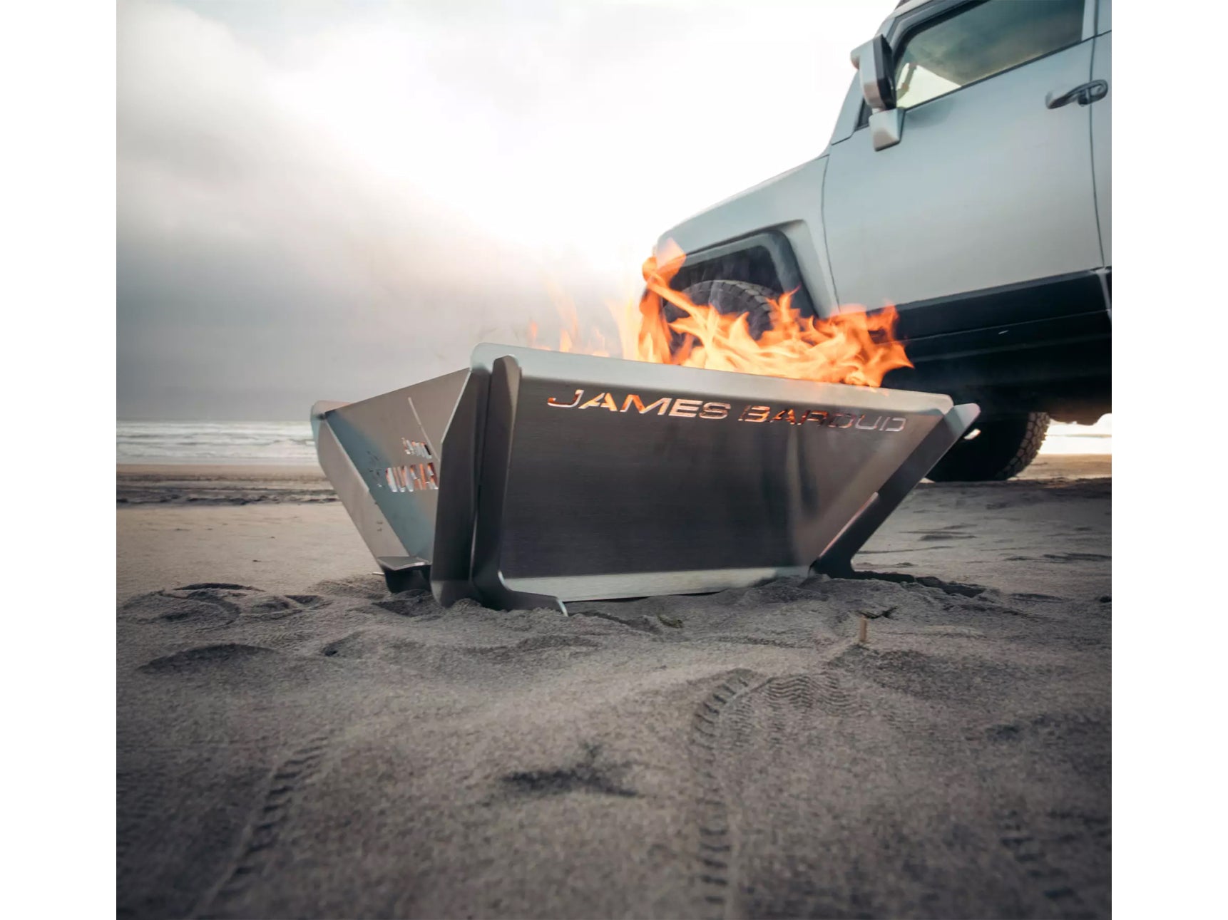 Brasero Barbecue Démontable Inox James Baroud — Feu de Camp Overland sur Xperts4x4 Accessoires 4x4 Off-Road