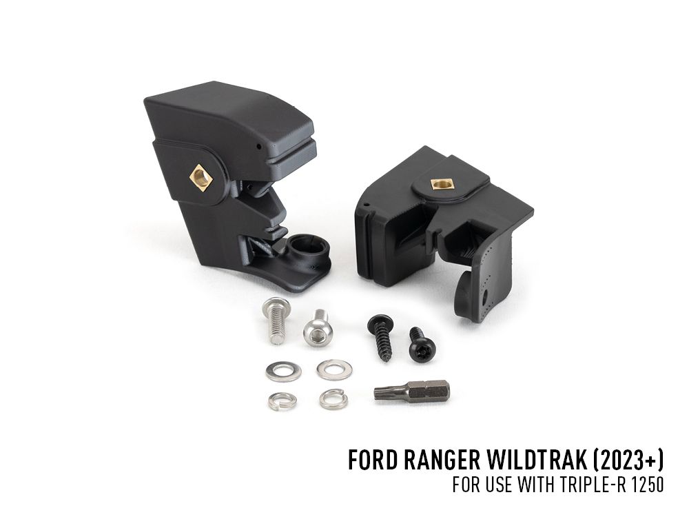 Pack LED Calandre LAZER LAMPS pour Ford Ranger Wildtrak 2023+ avec projecteurs lumineux et grille de calandre robuste.