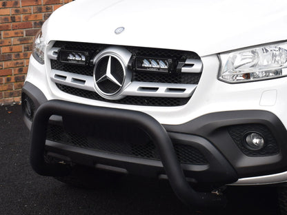 Pack LED Calandre LAZER LAMPS pour Mercedes Classe X 2017+ avec grille LED, éclairage moderne et design robuste.