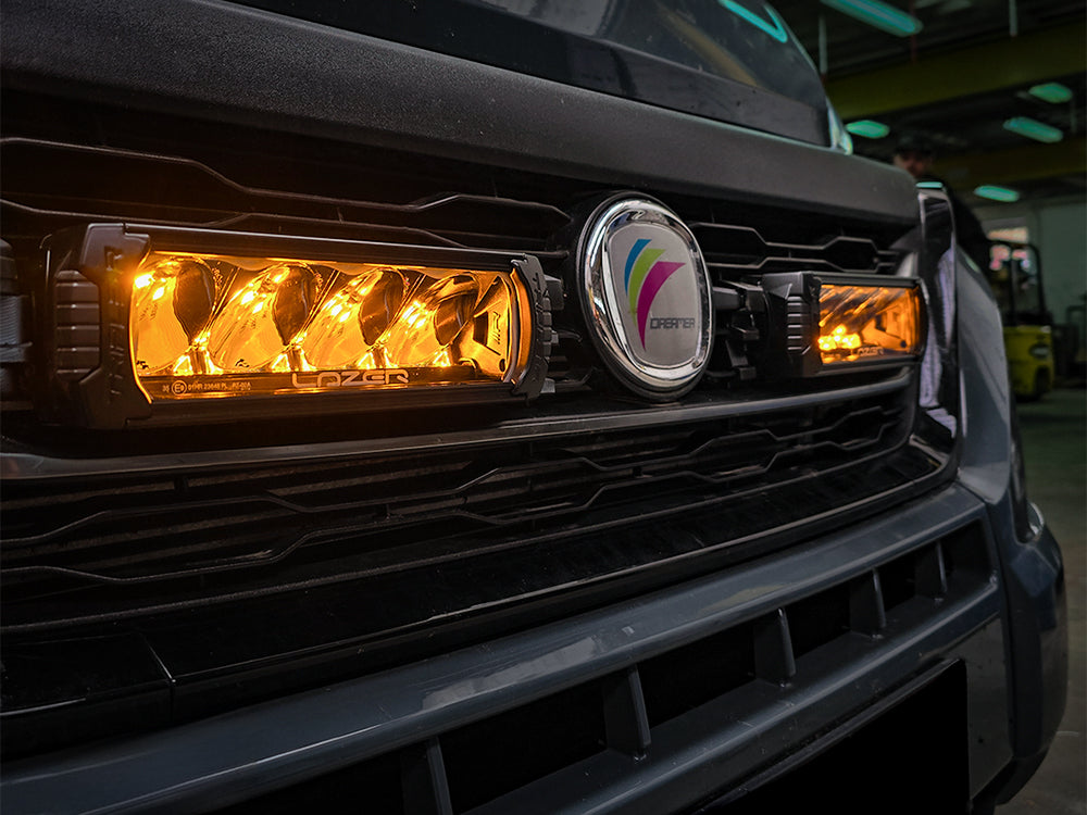 Pack LED Calandre LAZER LAMPS pour Fiat Ducato 2022-2023, éclairage LED moderne pour calandre.