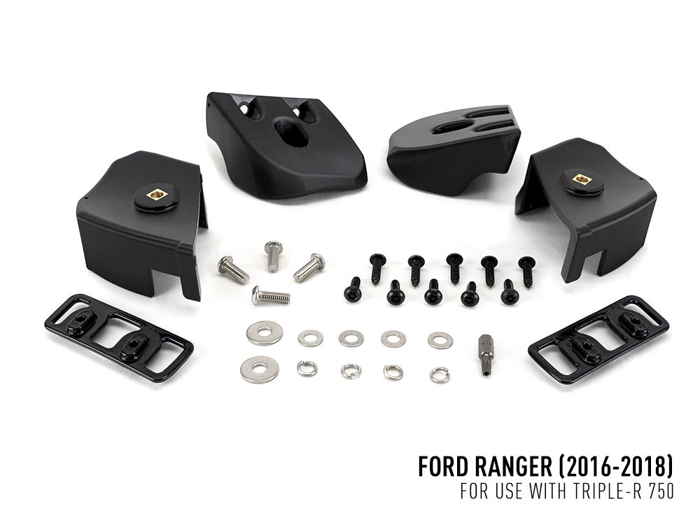 Pack LED Calandre LAZER LAMPS pour Ford Ranger 2016-2018, complétant la grille avec phares LED puissants.