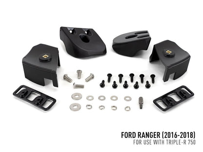 Pack LED Calandre LAZER LAMPS pour Ford Ranger 2016-2018, complétant la grille avec phares LED puissants.