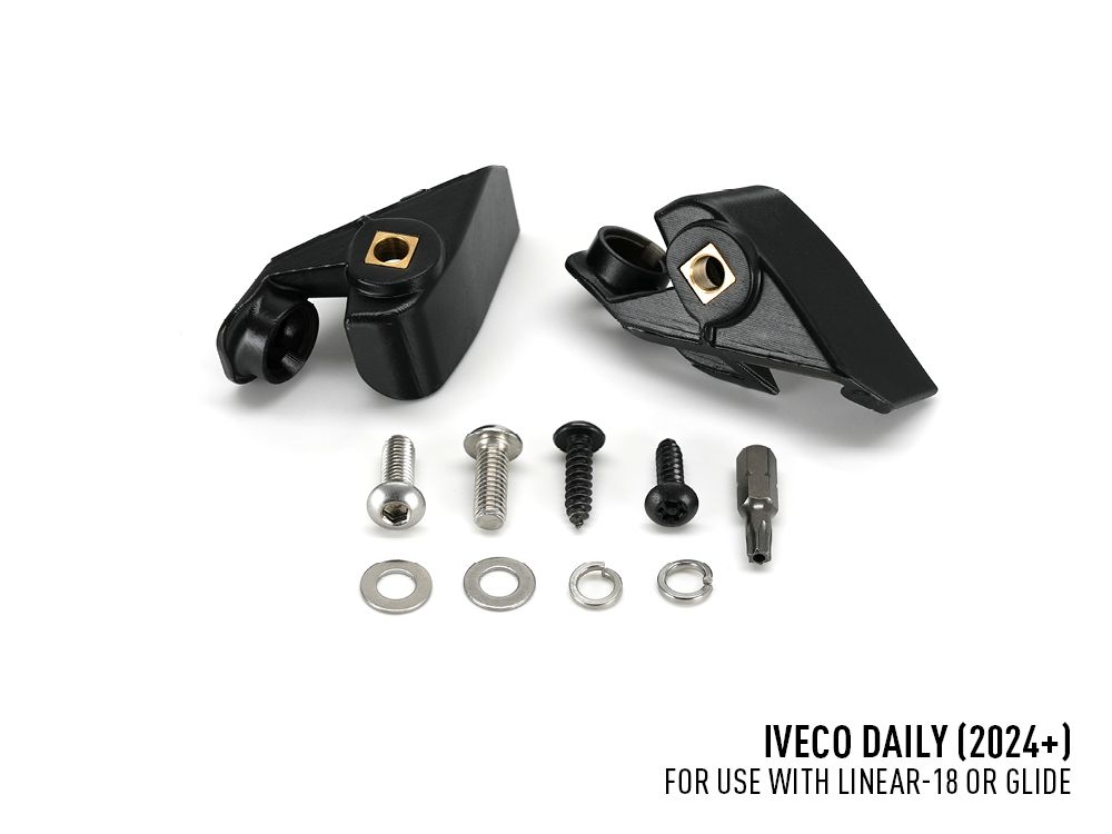 Ensemble de phares LED pour calandre LAZER LAMPS sur Iveco Daily 2024+ avec éclairage puissant et design moderne.
