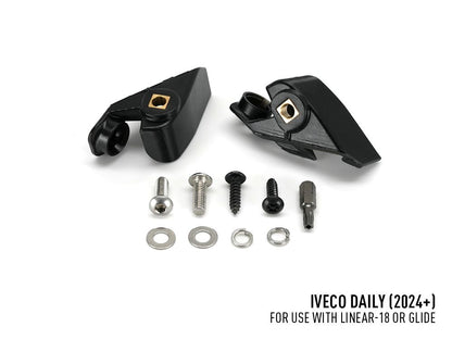 Ensemble de phares LED pour calandre LAZER LAMPS sur Iveco Daily 2024+ avec éclairage puissant et design moderne.
