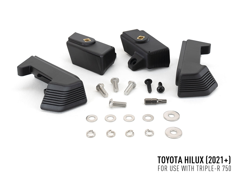 Pack LED Calandre LAZER LAMPS pour Toyota Hilux Active/Icon 2021+ avec phares LED intégrés, montage facile et design moderne.