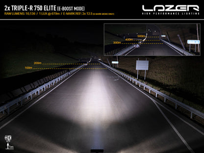 Pack LED Calandre LAZER LAMPS pour Toyota Tacoma TRD 2024+ avec phares LED intégrés, design moderne et haute performance.