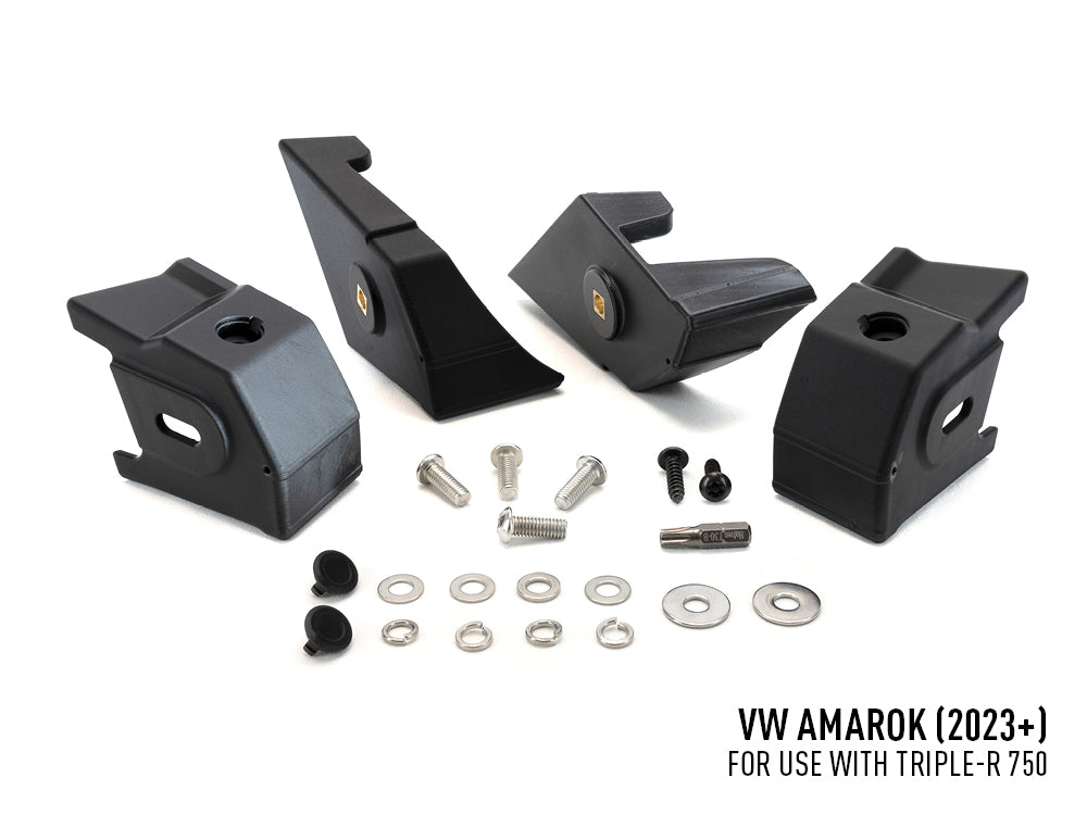 Pack LED Calandre LAZER LAMPS pour VW Amarok 2023+ avec feux LED intégrés, design moderne et haute visibilité.