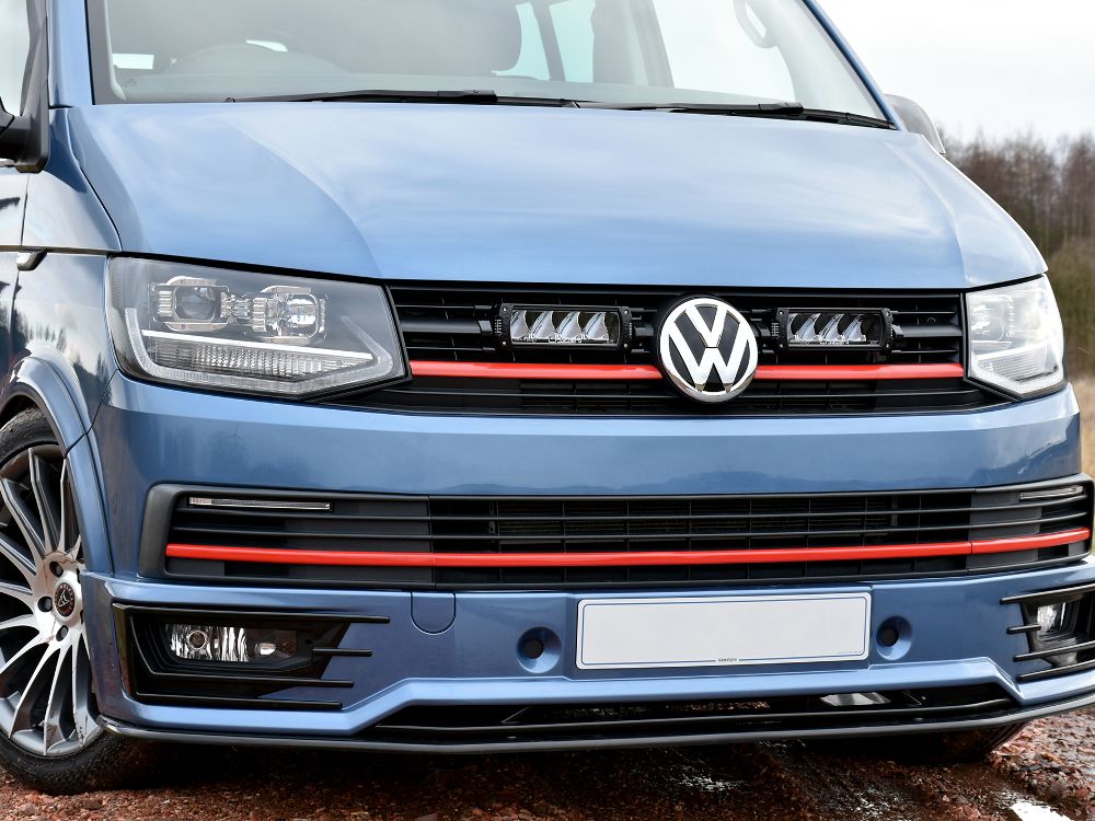 Pack LED Calandre LAZER LAMPS pour VW T6 Highline/Trendline 2016-2018, éclairage avant moderne et performant.