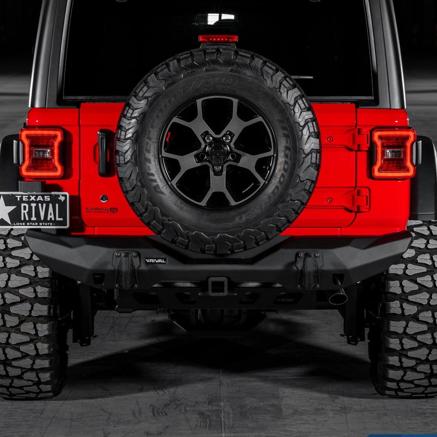 Pare-choc Arrière STUBBY Aluminium Rival4x4 | Jeep Wrangler JL sur Xperts4x4 Accessoires 4x4 Off-Road