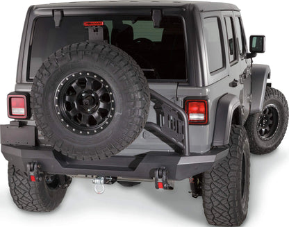 Porte Roue pour PC Arrière WARN Elite Jeep Wrangler JL 2018-2024 sur Xperts4x4 Accessoires 4x4 Off-Road