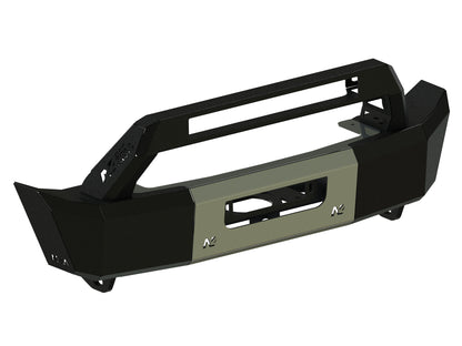 Pare-chocs avant ABAR de pare choc N4-PC006 BL-BC pour Jeep Wrangler JL N4-Offroad, robuste et adapté à l'offroad.