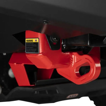 Pare-choc avant ARB avec crochet de remorquage rouge pour Ford Ranger Raptor 2023+, robuste et adapté au remorquage.