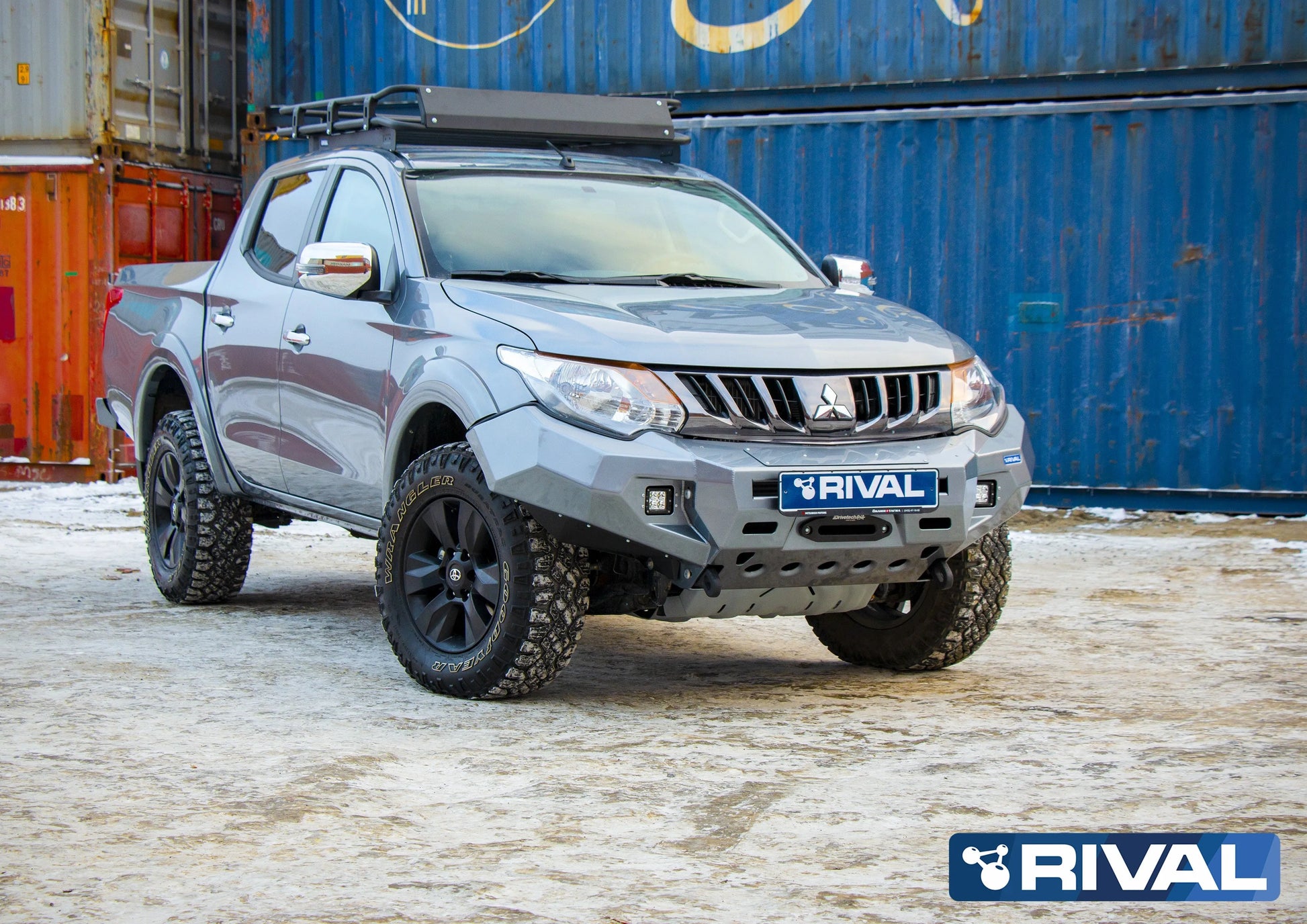 Pare-choc Avant Aluminium Rival4x4 - Mitsubishi L200 2015-2018 sur Xperts4x4 Accessoires 4x4 Off-Road