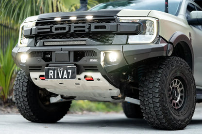 Pare-choc avant GEN2 RIVAL en aluminium pour Ford Ranger 2023+ par RIVAL 4X4, robuste et design moderne pour véhicule tout-terrain