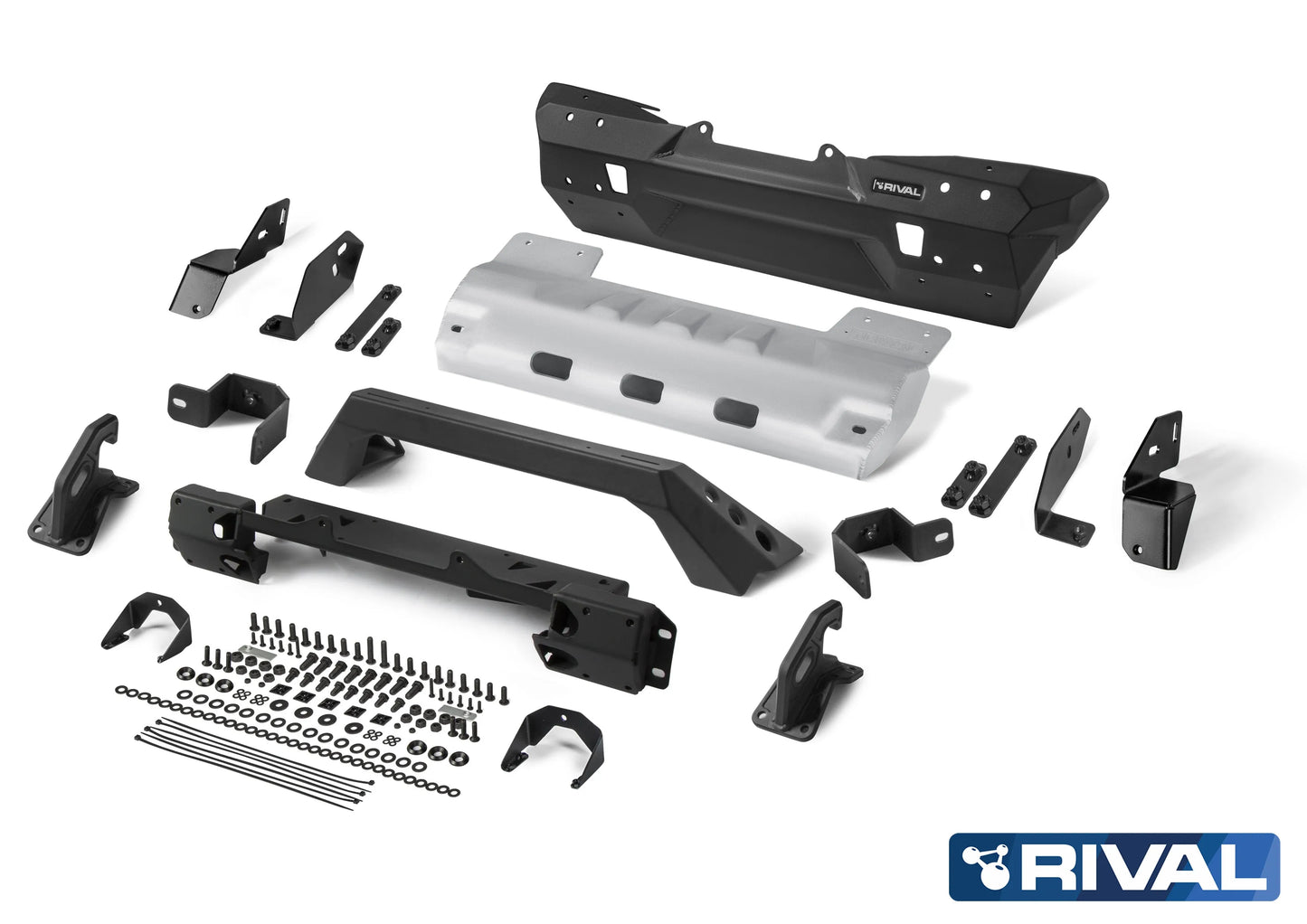 Pare-choc Avant Stubby avec A-Bar Rival4x4 - Jeep Wrangler JK/JL & Gladiator JT sur Xperts4x4 Accessoires 4x4 Off-Road