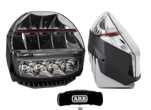 Paire de feux de conduite LED ARB Intensity IQ 28 avec certification E-Mark, éclairage puissant pour véhicules tout-terrain.
